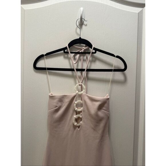 Rumer The Label Majorca Bandeau Maxi Dress halter straps Nude size S NWT $489 - Picture 7 of 10